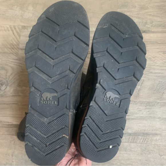 Sorel Major Pull On Buckle Suede Leather Contrast Boots - Picture 10 of 16